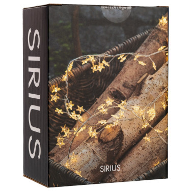 Срібно-прозора гірлянда Зірочки на 160 LED лампочок Sirius Sirius - 34296