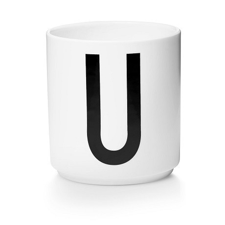 Персональна фарфорова чашка U, Design Letters - 42521