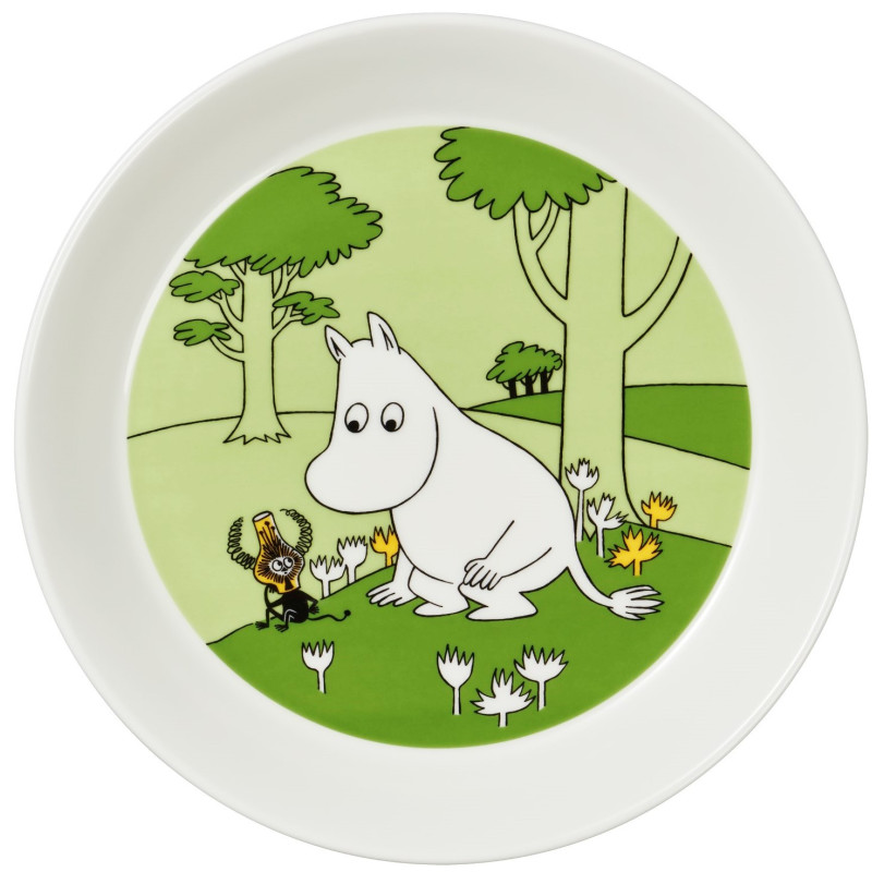 

Тарілка Мумі-троль зелена 19см Moomin, Arabia