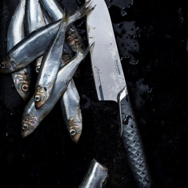 Нож шеф повара 20см Titanium, Fiskars - 45541