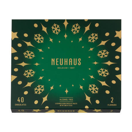 Набір шоколадок Зимові Карре темні та молочні 200г, Neuhaus - 89150