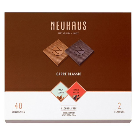 Набір шоколадок Карре класичні темні та молочні 200г, Neuhaus - 44798