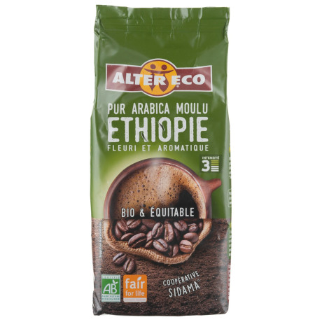 Органічнка мелена кава Арабіка 100% Ефіопія 260г - 26405