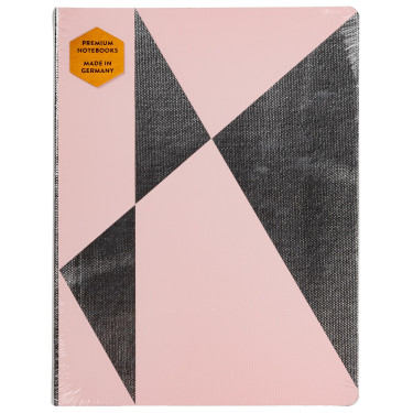 Блокнот "The Space Between" рожево-срібного кольору 176 с., Nuuna - 50555