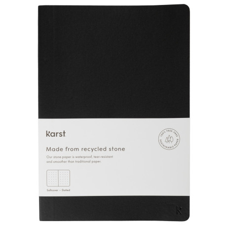 Блокнот Black в мягкой обложке А5, Karst - 47295